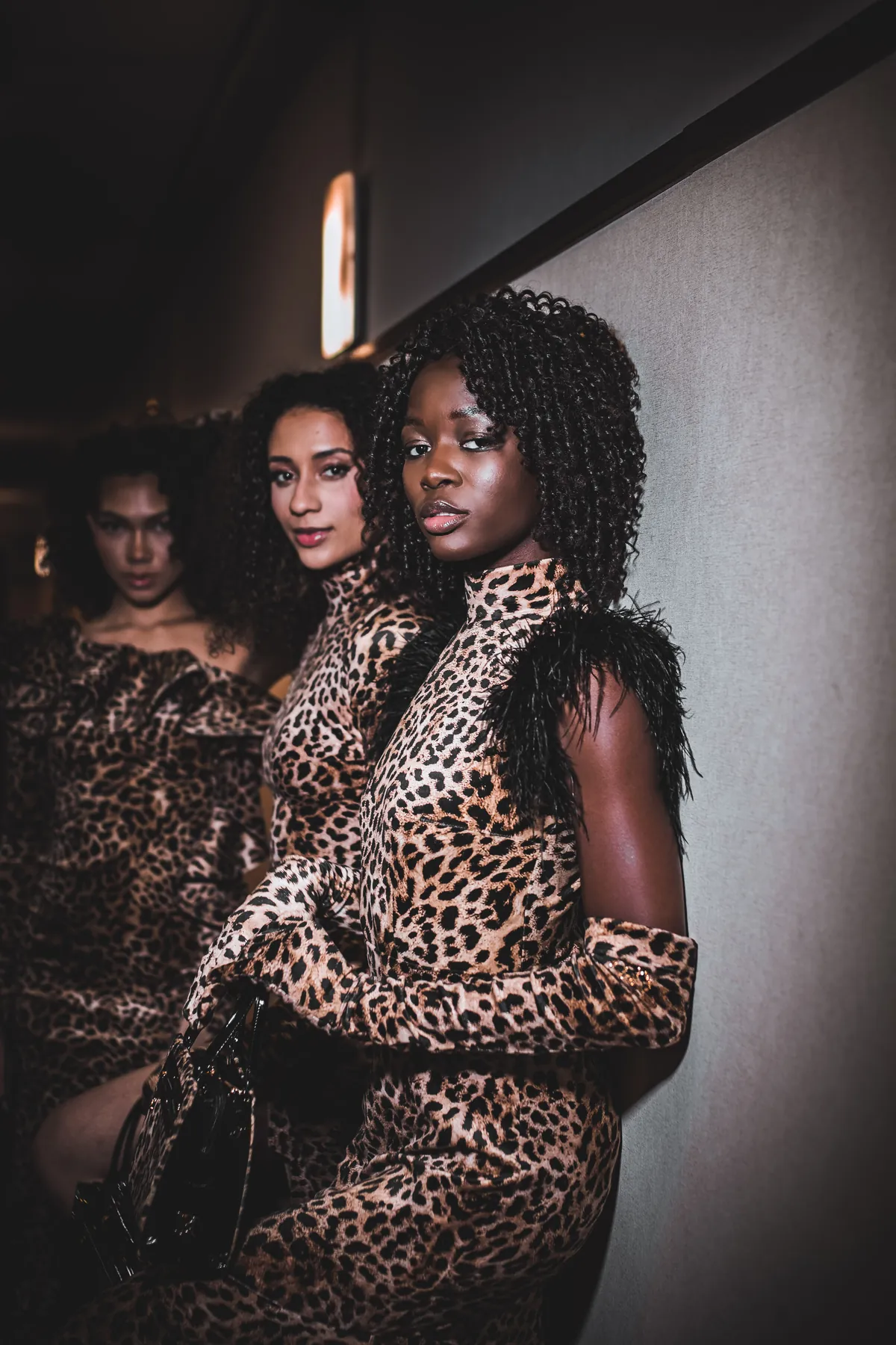 Trzy modelki w panterce, lookbook DK